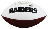 Raiders Ashton Jeanty Signed Franklin White Panel Logo Football BAS Witnessed
