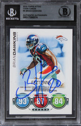 Broncos Brian Dawkins Signed 2010 Topps Attax Code Cards Card BAS Slabbed