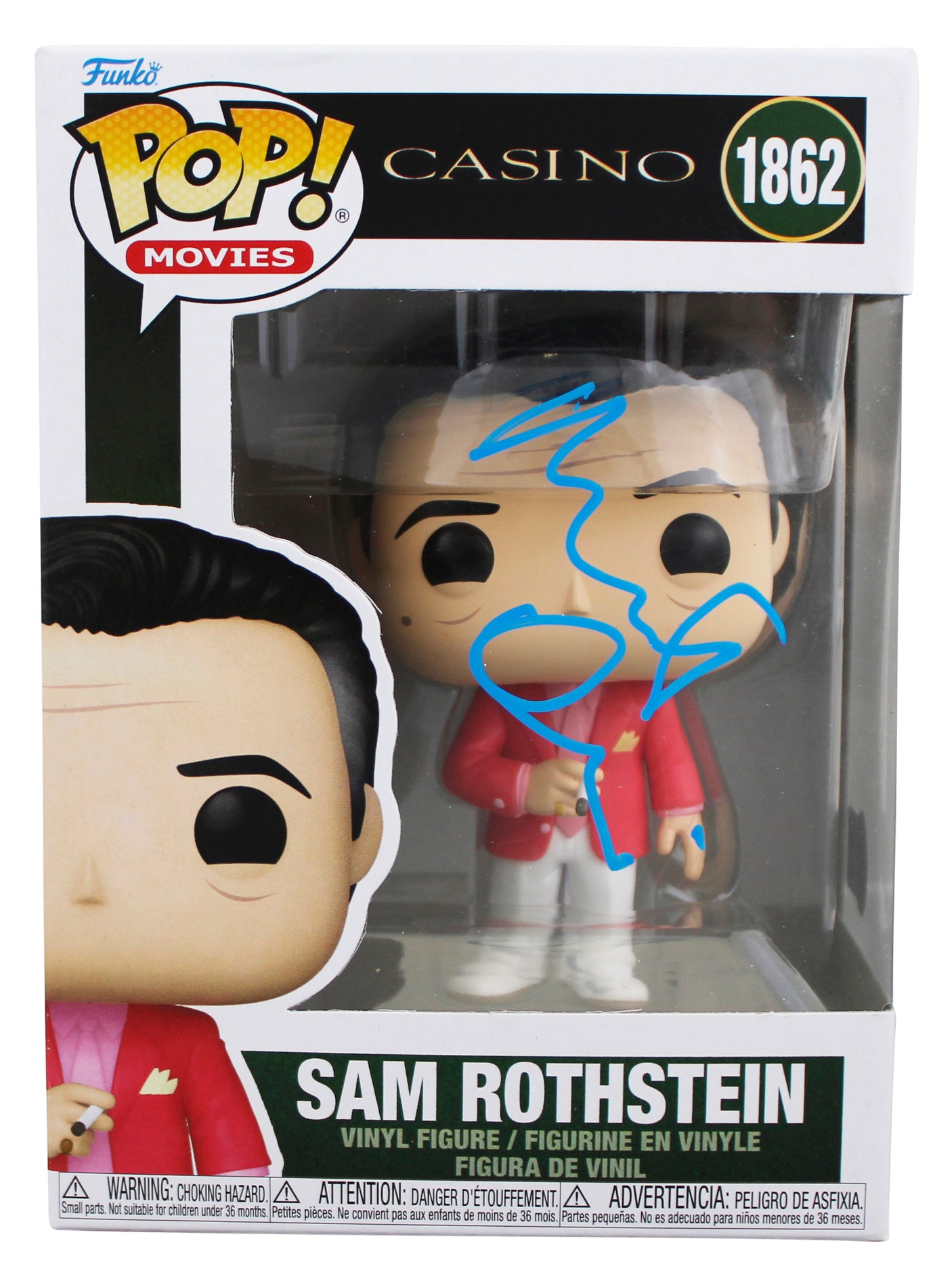 Robert DeNiro Casino Signed Sam Rothstein #1862 Funko Pop Vinyl Figure BAS
