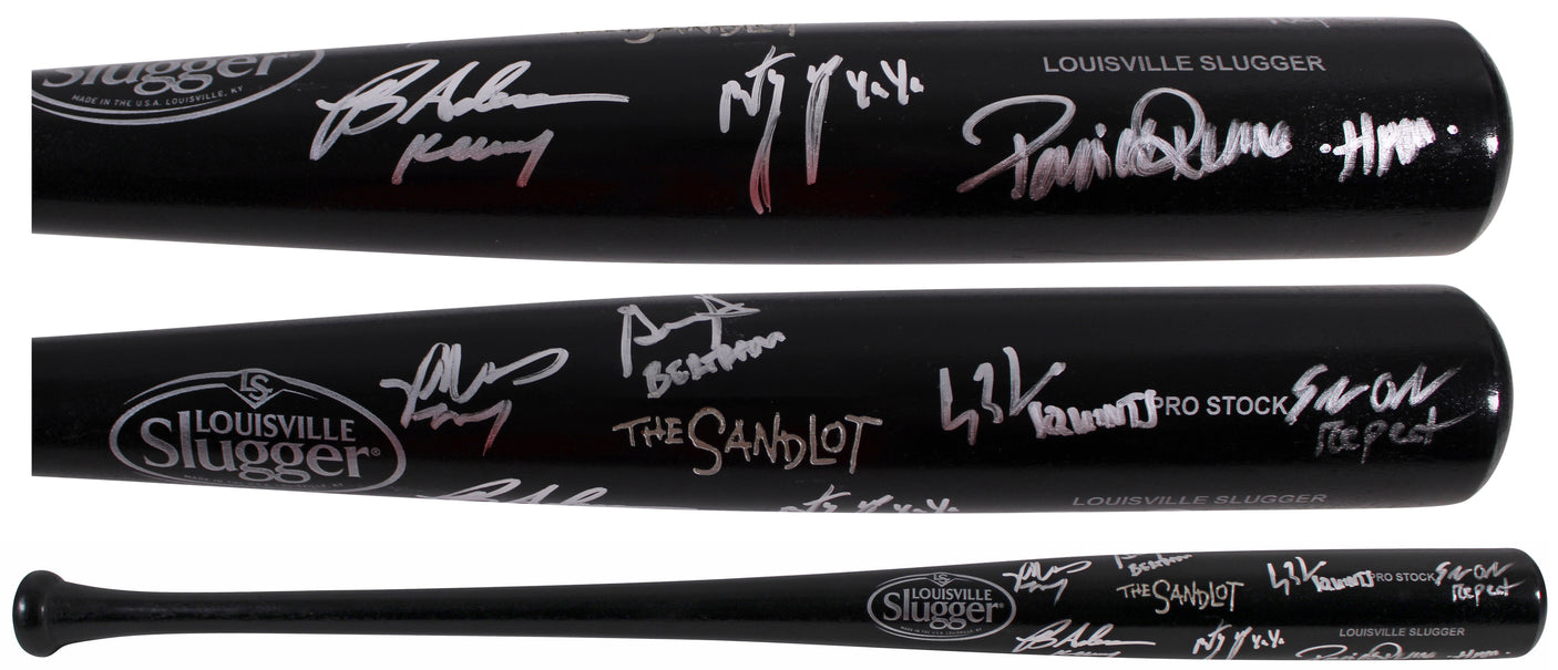 The Sandlot (7) Leopardi, Renna +5 Signed Bat w/ Character Names BAS #2W424175