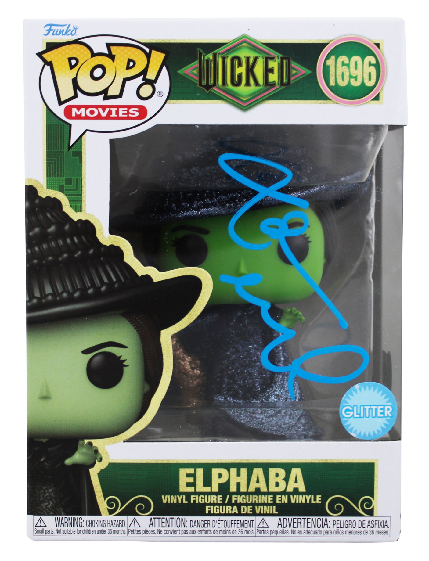 Idina Menzel Wicked Authentic Signed Elphaba #1696 Funko Pop Vinyl Figure BAS