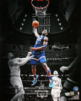 Timberwolves Anthony Edwards Signed 16x20 Vertical Dunking Photo Fan #NB38156789