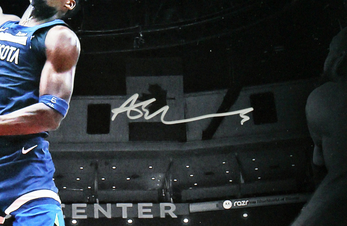 Timberwolves Anthony Edwards Signed 16x20 Vertical Dunking Photo Fan #NB38156789