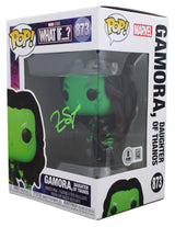 Zoe Saldana GOTG Signed Gamora #873 Funko Pop Vinyl Figure BAS Wit #1W624139