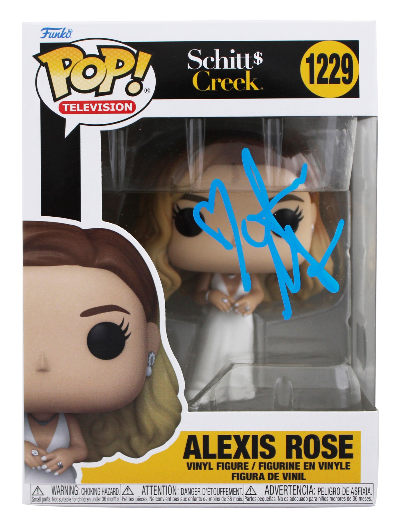 Annie Murphy Schitt's Creek Signed Alexis Rose #1229 Funko Pop Vinyl Figure BAS
