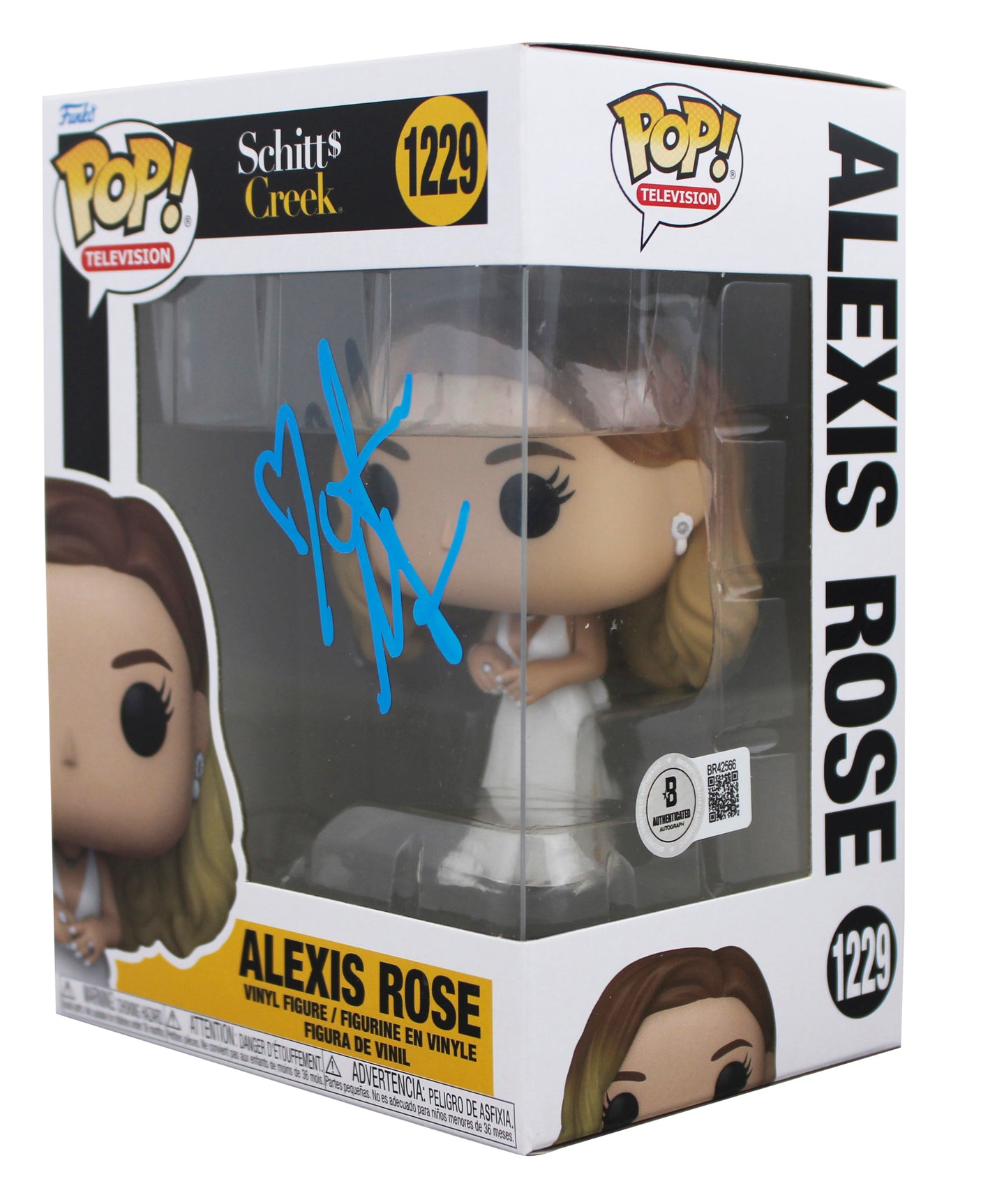 Annie Murphy Schitt's Creek Signed Alexis Rose #1229 Funko Pop Vinyl Figure BAS