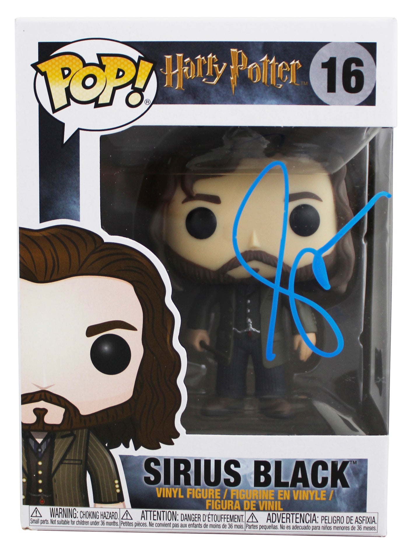 Gary Oldman Harry Potter Signed Sirius Black #16 Funko Pop Figure BAS #BS77451