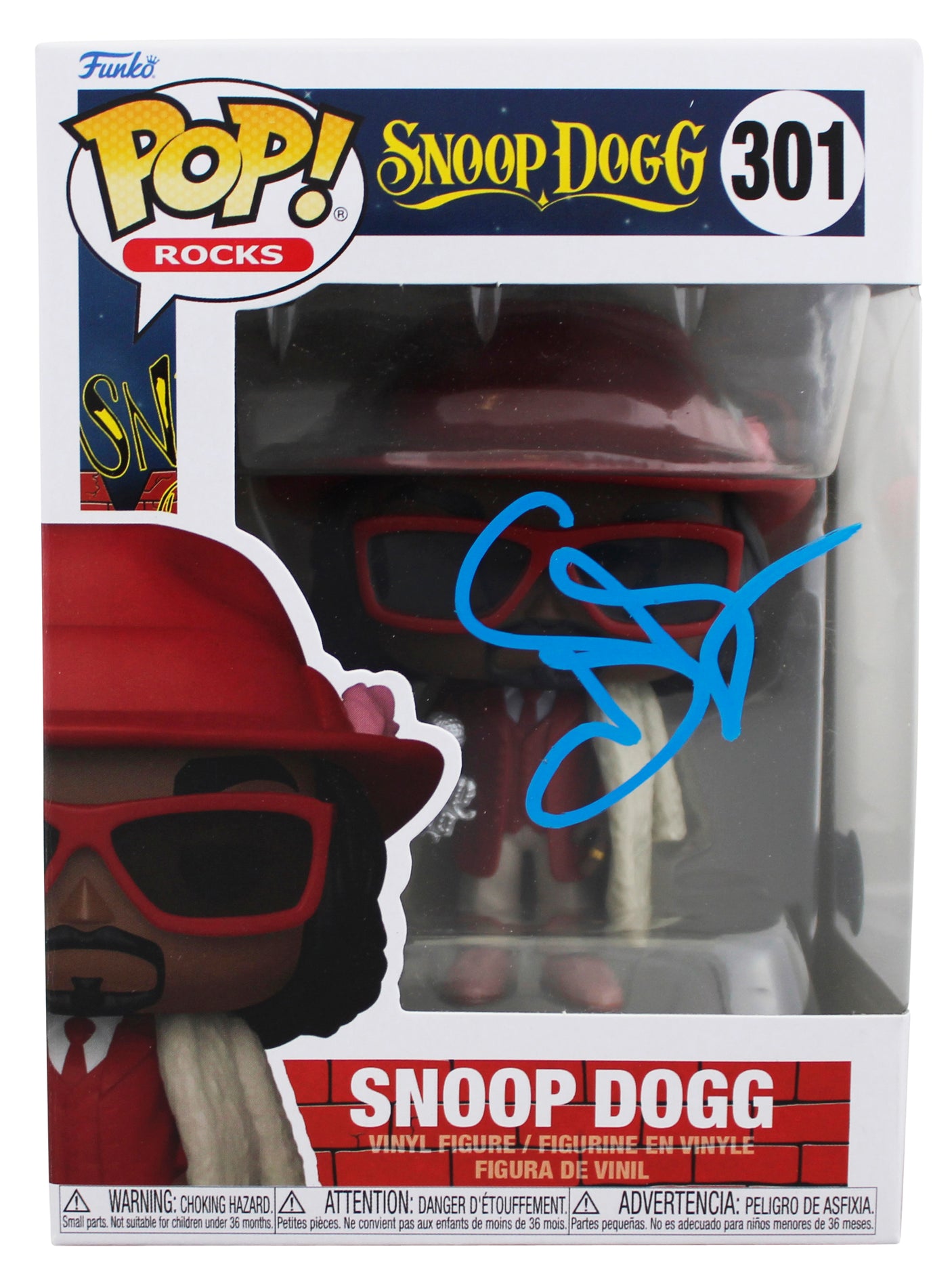 Snoop Dogg Authentic Signed Snoop Dogg #301 Funko Pop Vinyl Figure BAS #BJ64614