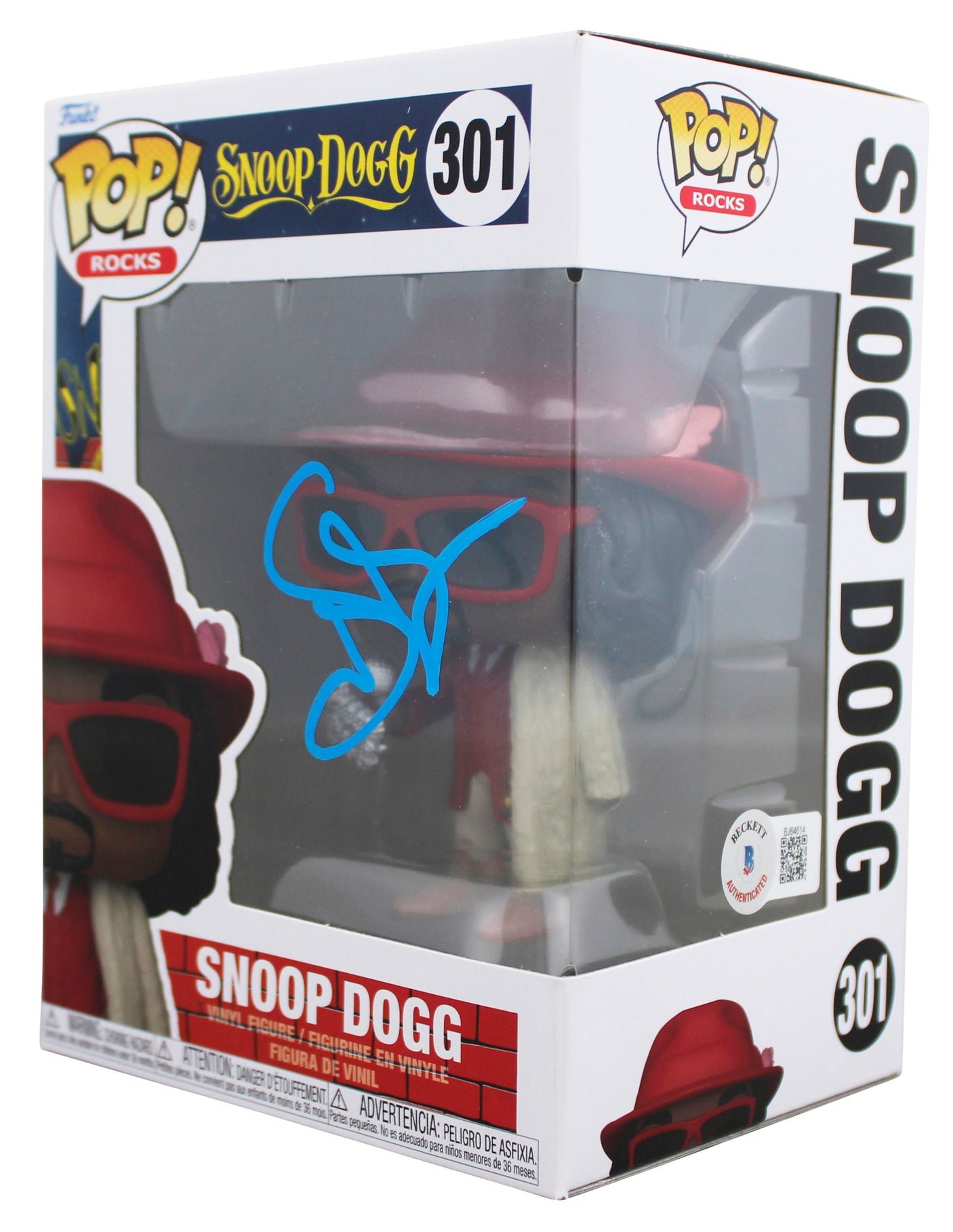 Snoop Dogg Authentic Signed Snoop Dogg #301 Funko Pop Vinyl Figure BAS #BJ64614