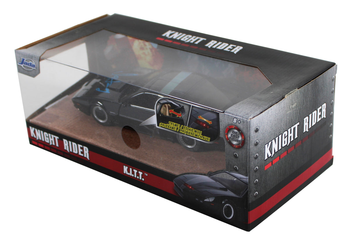 David Hasselhoff Knight Rider Signed 1:24 Die Cast Metal K.I.T.T. Car BAS 2