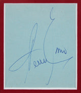 Perry Como Authentic Signed & Framed 2.5x3 Album Page Cut Signature BAS #BN29245