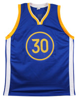 Stephen Curry Authentic Signed Blue Pro Style Jersey Autographed JSA 2