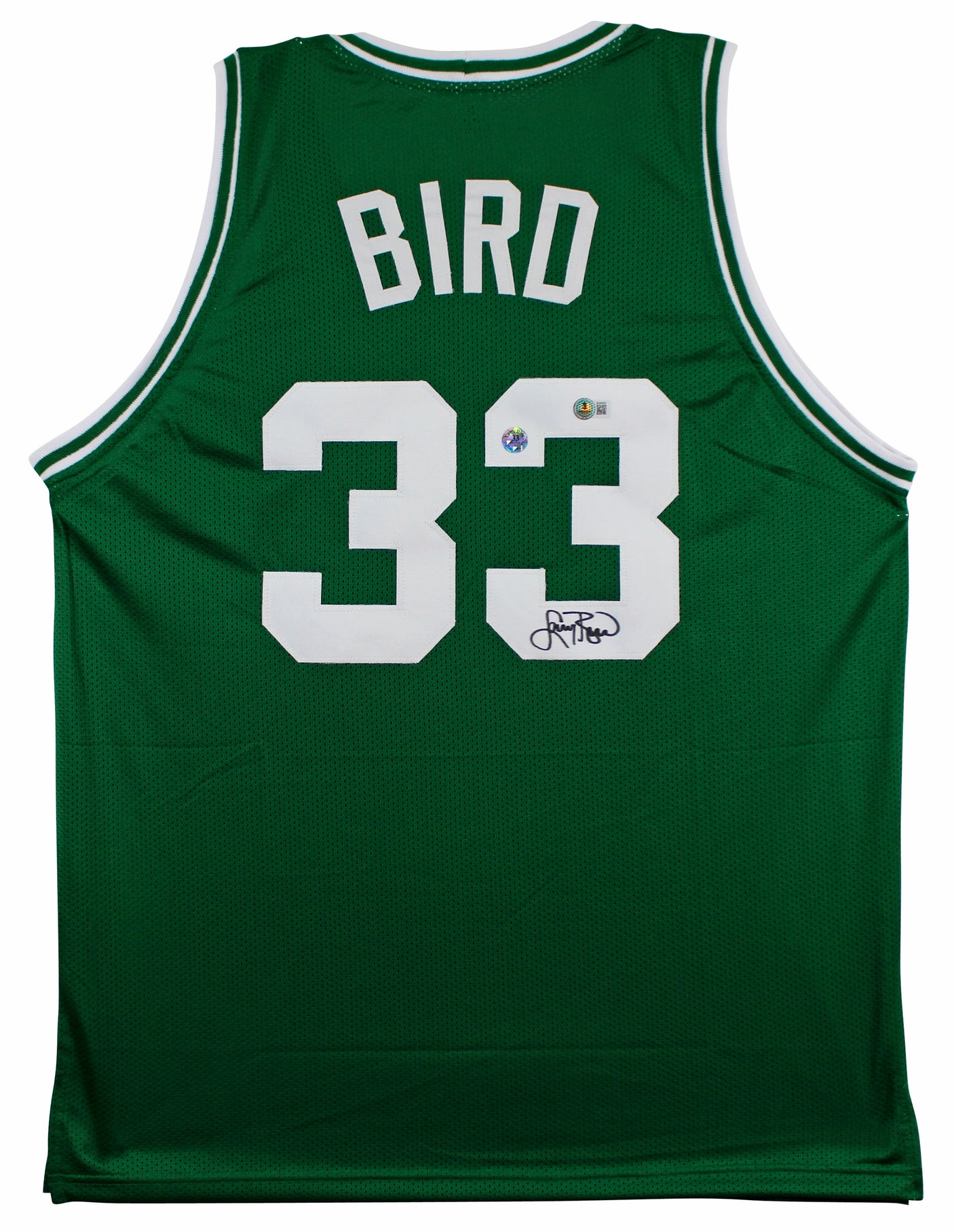 Larry Bird Authentic Signed Green Pro Style Jersey Autographed BAS 2