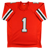 Miami Malachi Toney Authentic Signed Orange Pro Style Jersey JSA Witness