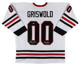 Christmas Vacation (2) Chase & D'Angelo Signed White Pro Style Jersey BAS Wit