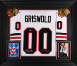 Christmas Vacation (2) Chase & D'Angelo Signed White Pro Style Framed Jersey BAS