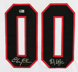 Christmas Vacation (2) Chase & D'Angelo Signed White Pro Style Framed Jersey BAS
