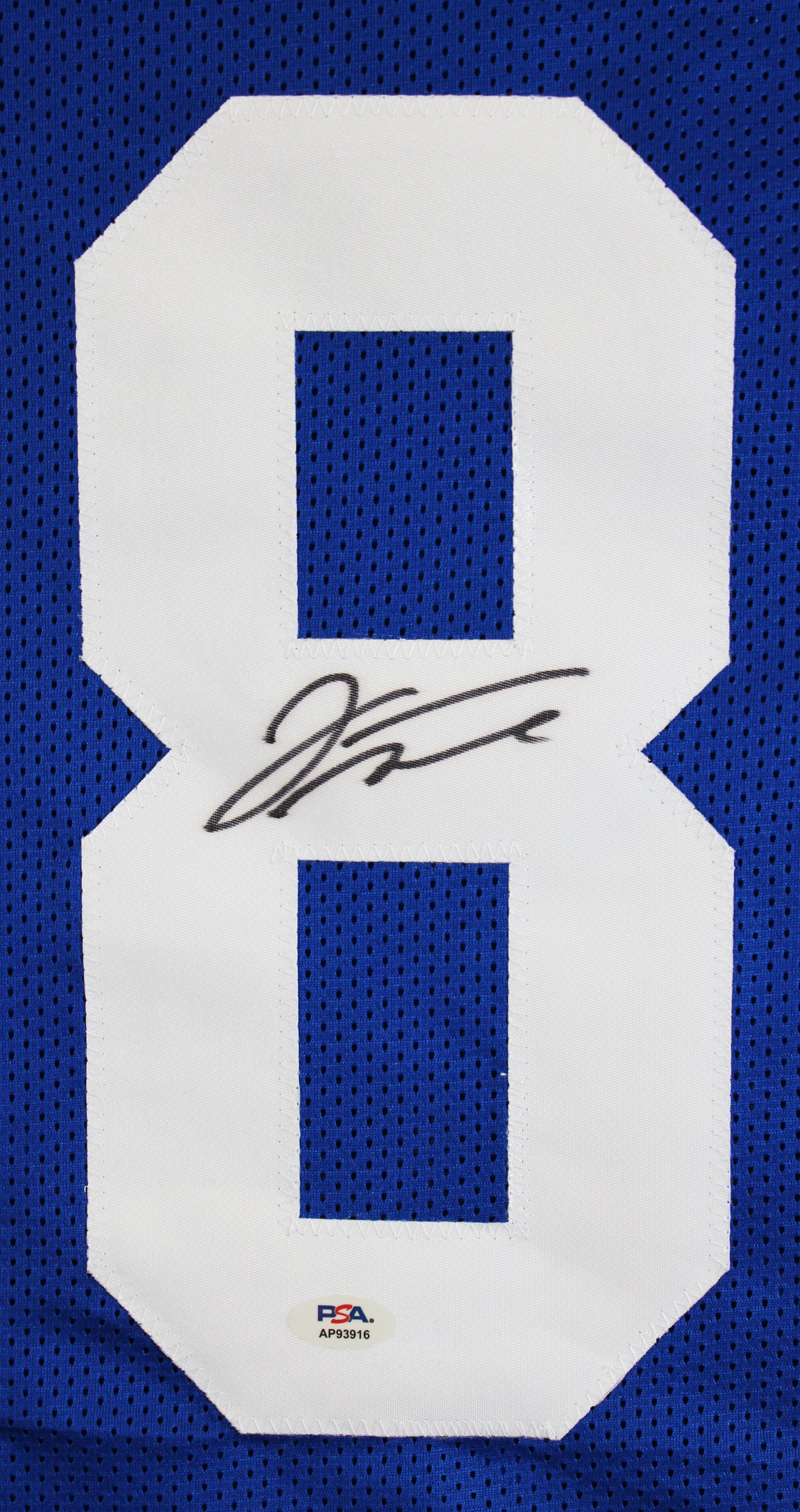 Jonathan Taylor Authentic Signed Blue Pro Style Framed Jersey PSA/DNA