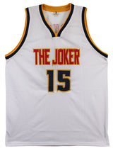 Nikola Jokic Authentic Signed White Pro Style Jersey Autographed BAS Witnessed