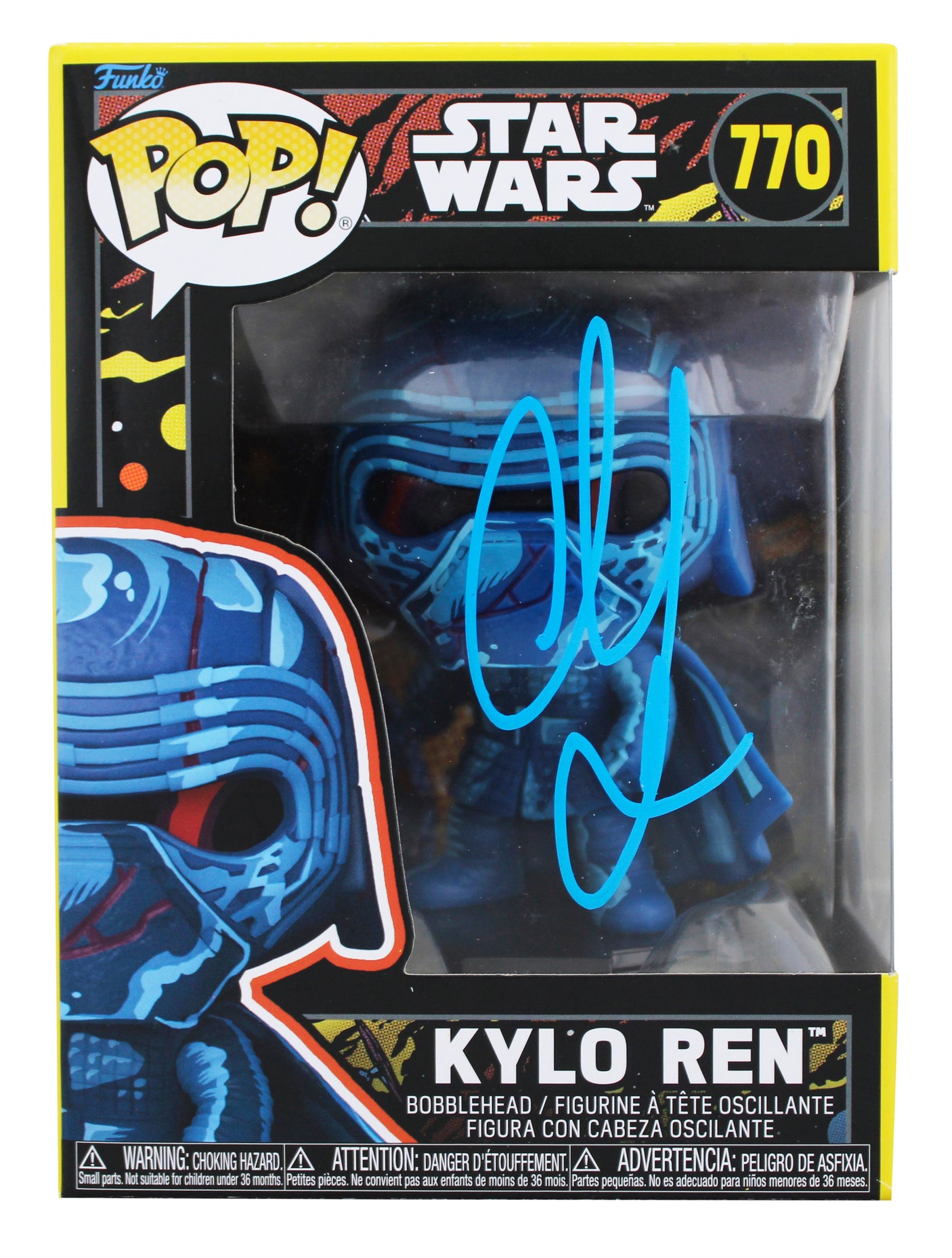 Christian Slater Star Wars Signed Kylo Ren #770 Funko Pop Vinyl Figure JSA