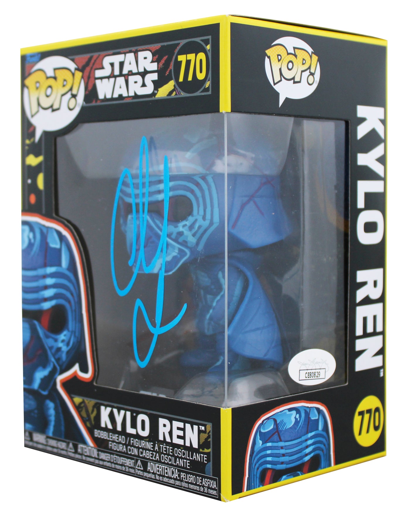 Christian Slater Star Wars Signed Kylo Ren #770 Funko Pop Vinyl Figure JSA