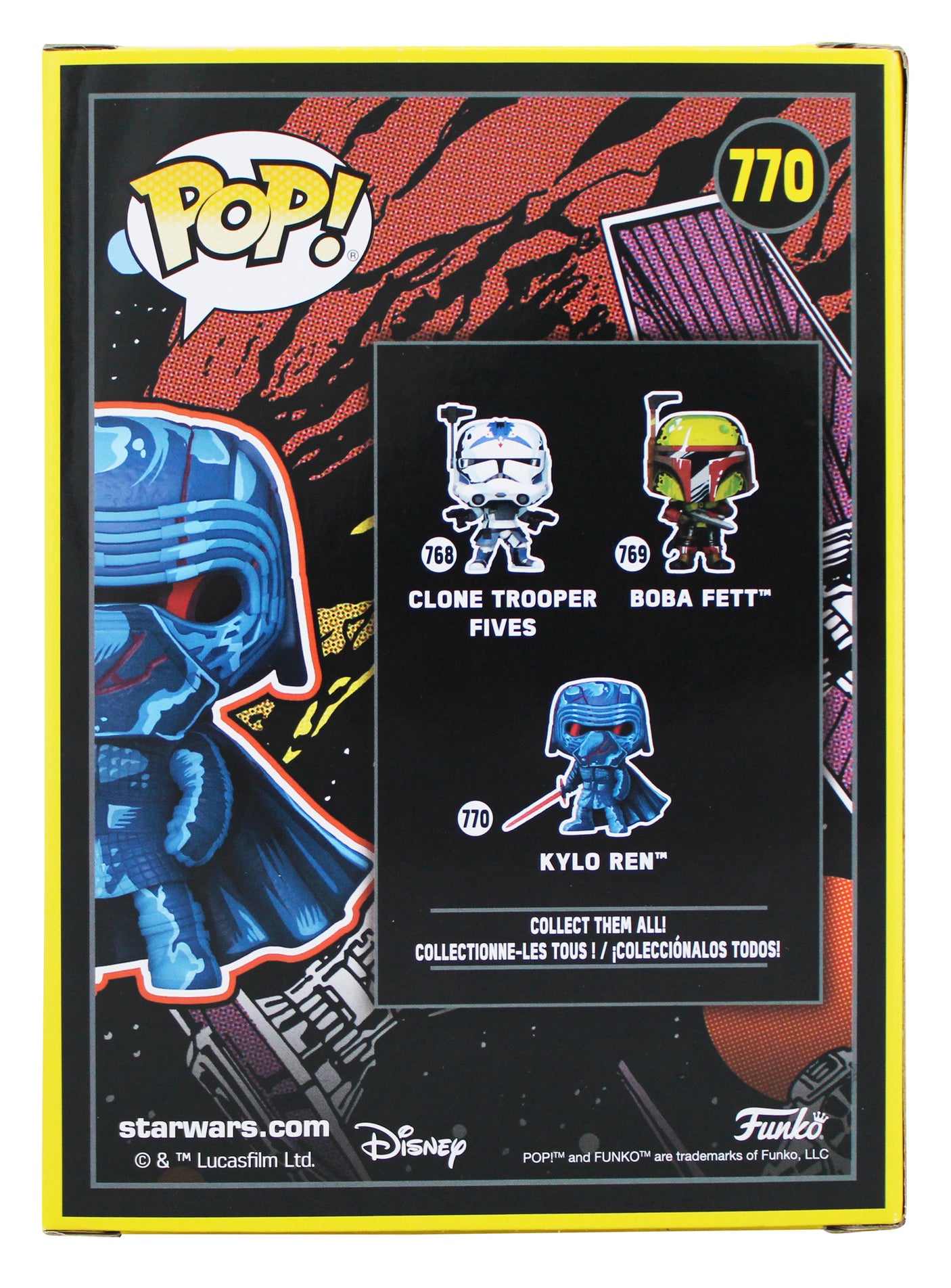 Christian Slater Star Wars Signed Kylo Ren #770 Funko Pop Vinyl Figure JSA