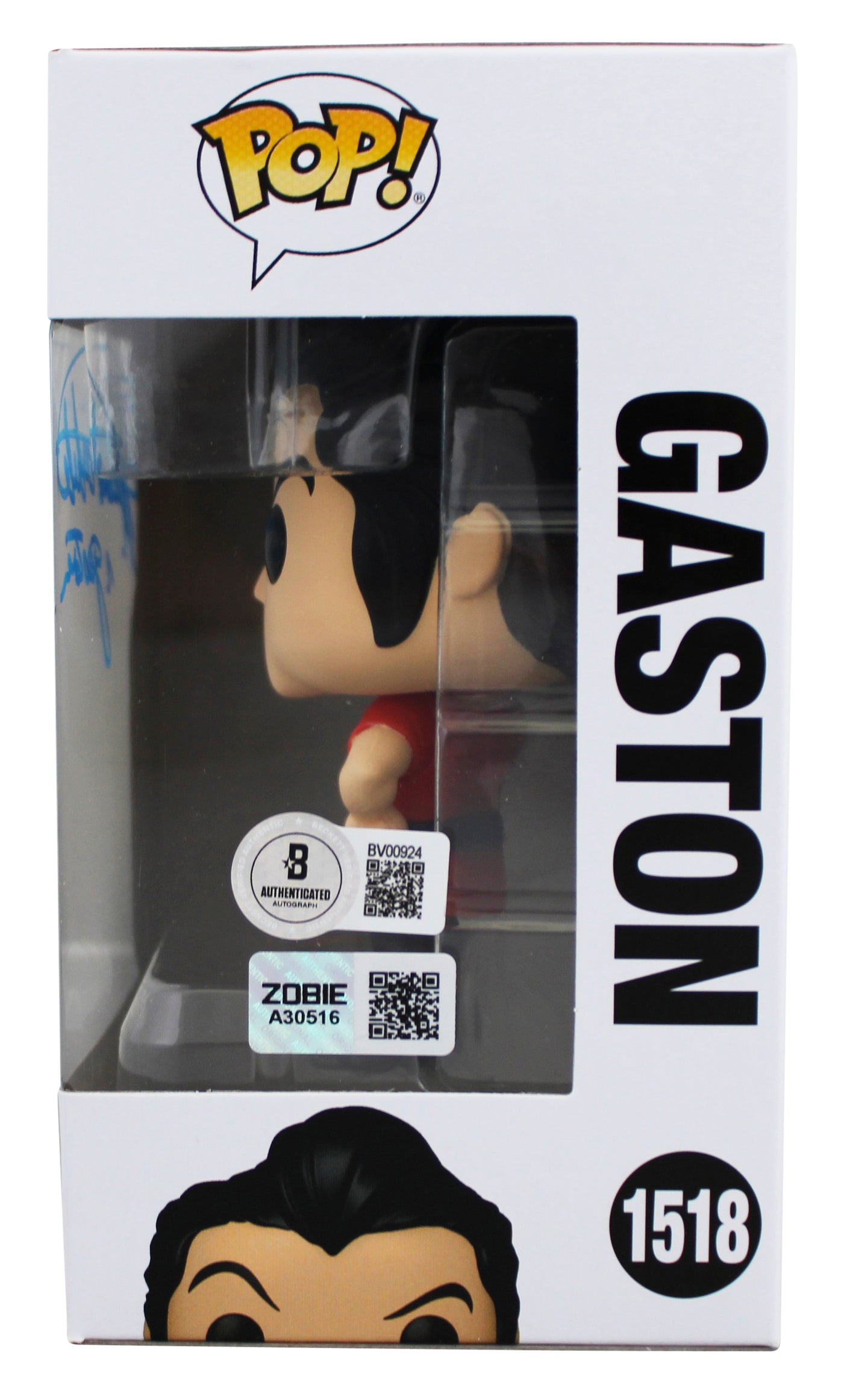 Richard White Beauty and the Beast "Gaston" Signed #1518 Funko Pop Figure BAS