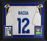 Rams Puka Nacua Authentic Signed Bone Nike Limited Framed Jersey Fanatics
