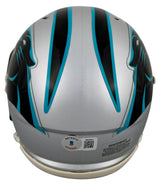 Panthers Ja'Tavion Sanders Authentic Signed Speed Mini Helmet BAS Witnessed