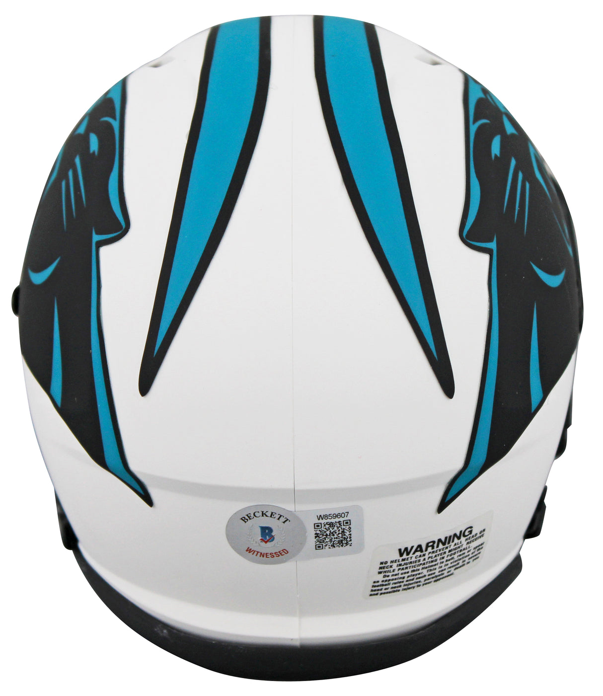Panthers Ja'Tavion Sanders Authentic Signed Lunar Speed Mini Helmet BAS Witness