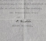Albert Einstein Authentic Signed 8.5x11 1955 Typed Letter PSA/DNA #AH02836