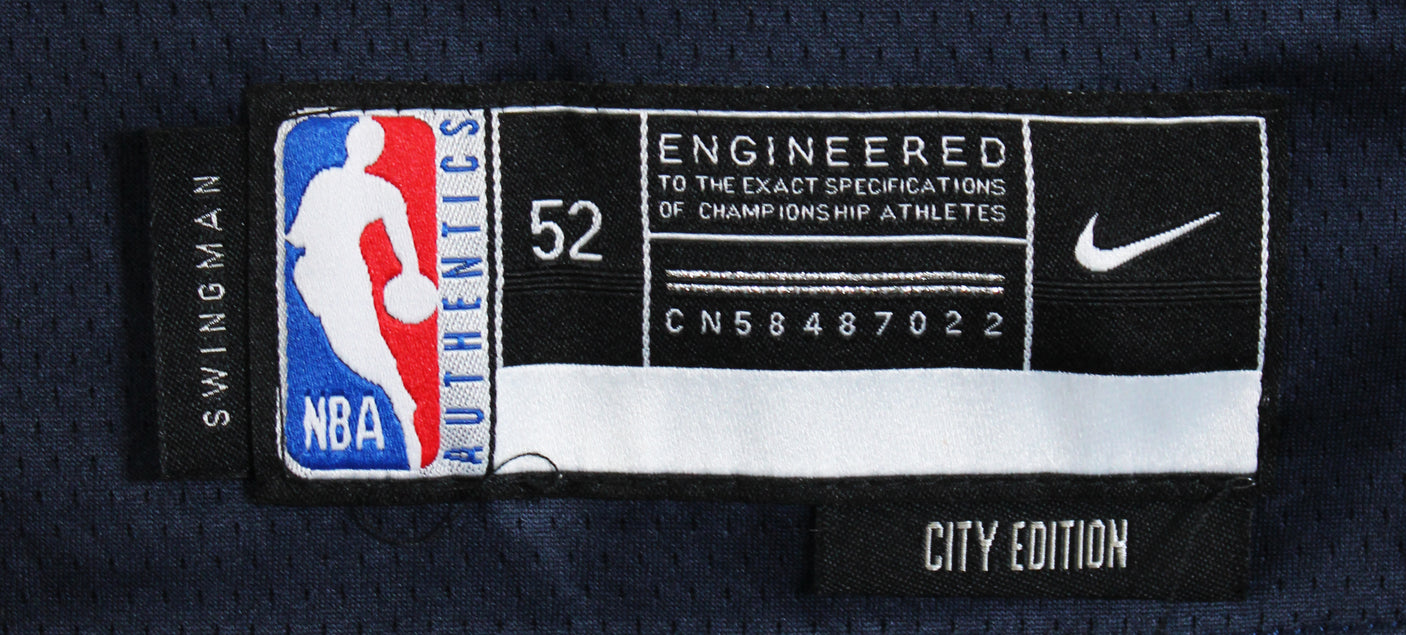 Thunder Shai Gilgeous-Alexander Signed 2025 Navy Nike City Swingman Jersey BAS