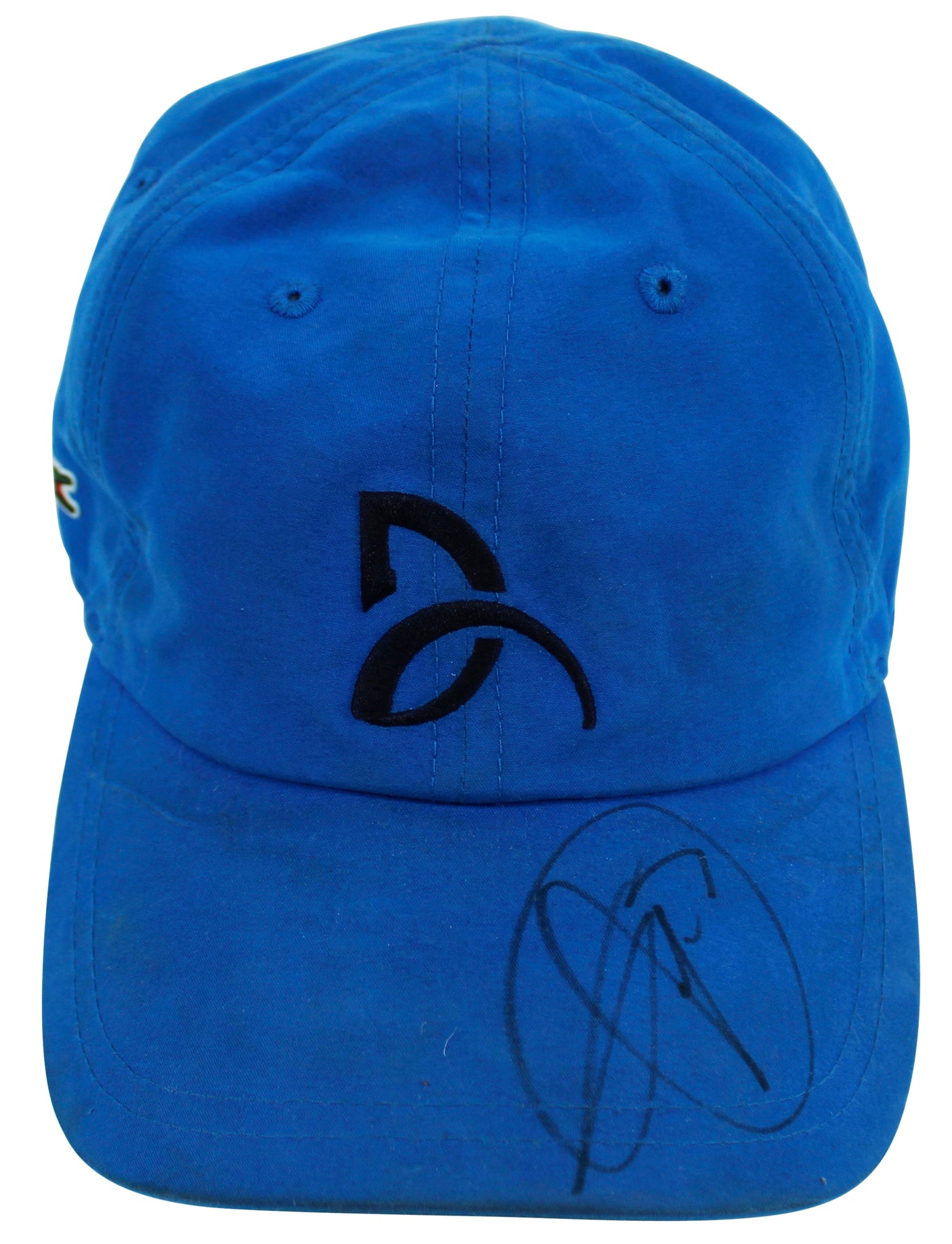Novak Djokovic Authentic Signed Blue Lacoste Match Used Hat BAS #AB77951