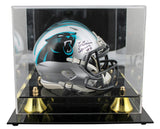 Panthers Ja'Tavion Sanders Signed Speed Mini Helmet W/ Case BAS Witnessed