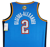Thunder Shai Gilgeous-Alexander Signed Blue Nike Icon Finals Edition Jersey BAS