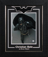 Christian Bale Batman The Dark Knight Signed 8x10 Framed Photo BAS #BW66102