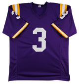 LSU Odell Beckham Jr. Authentic Signed Purple Pro Style Jersey BAS Wit #2W729942