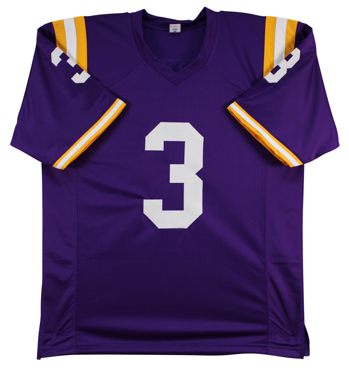 LSU Odell Beckham Jr. Authentic Signed Purple Pro Style Jersey BAS Wit #2W729942