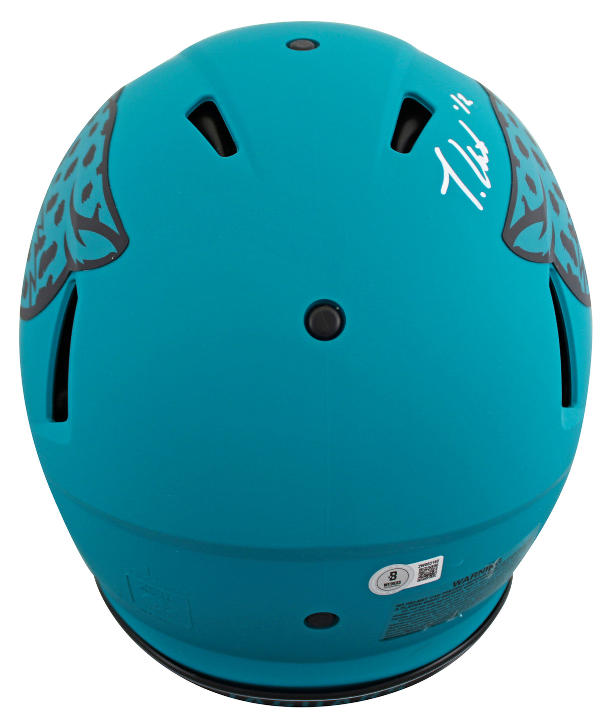 Jaguars Travis Hunter Signed Rave Full Size Speed Proline Helmet W/ Case BAS Wit