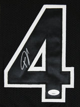 Giannis Antetokounmpo Signed Black Pro Style Jersey w/ Black Numbers JSA