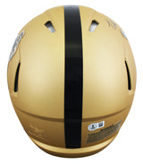 Travis Hunter "24 HT" Signed Heisman Logo F/S Speed Proline Helmet W/ Case BAS W