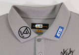 John Daly Authentic Signed Grey Polo Shirt BAS #BK84754
