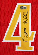 Spud Webb Authentic Signed Red Pro Style Jersey Autographed BAS Witnessed
