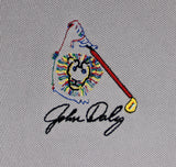 John Daly Authentic Signed Grey Polo Shirt BAS #BK84754