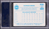 Knicks Patrick Ewing Signed Star '86 RC Card Auto Graded Mint 9! PSA/DNA Slabbed