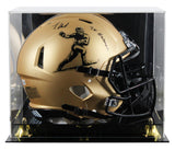 Travis Hunter "24 HT" Signed Heisman Logo F/S Speed Proline Helmet W/ Case BAS W