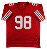 Mykel Williams Authentic Signed Red Pro Style Jersey BAS Witnessed #3W210357