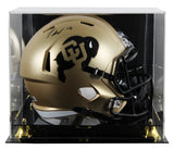 Colorado Travis Hunter Signed Full Size Speed Rep Helmet W/ Case BAS Witnessed