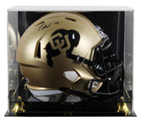 Colorado Travis Hunter Signed Full Size Speed Rep Helmet W/ Case BAS Witnessed