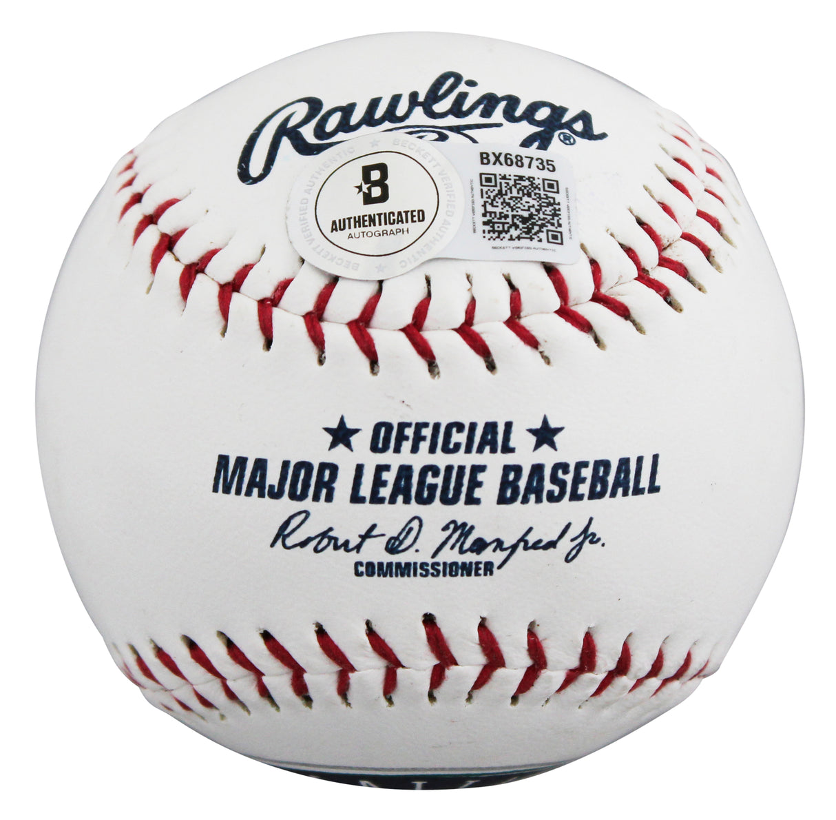 Mariners Julio Rodriguez Signed Seattle Mariners Logo Baseball W/ Case BAS